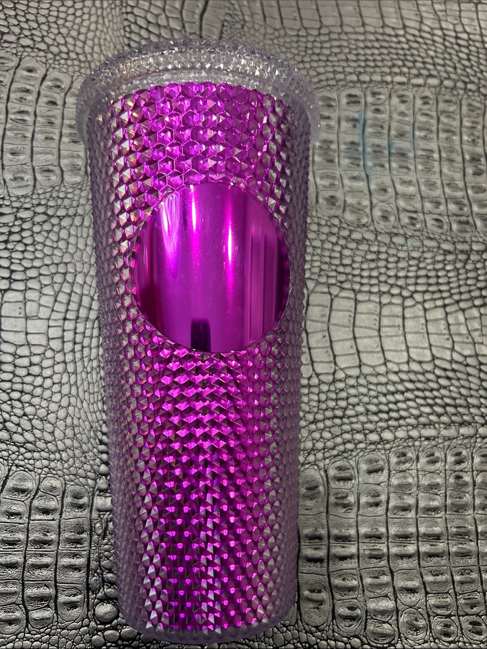 Sparkling Fuchsia Studded Tumbler